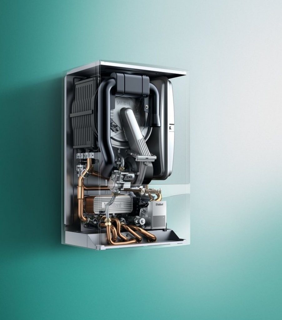 Przekrój kotła kondensacyjnego Vaillant ecoTEC plus